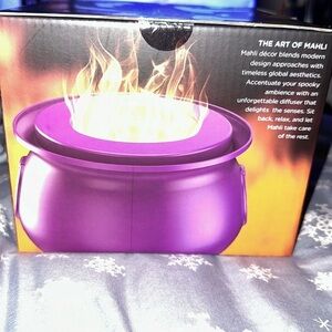 2024 New Mahli Flaming purple Cauldron Aroma Diffuser HTF TikTok Viral
